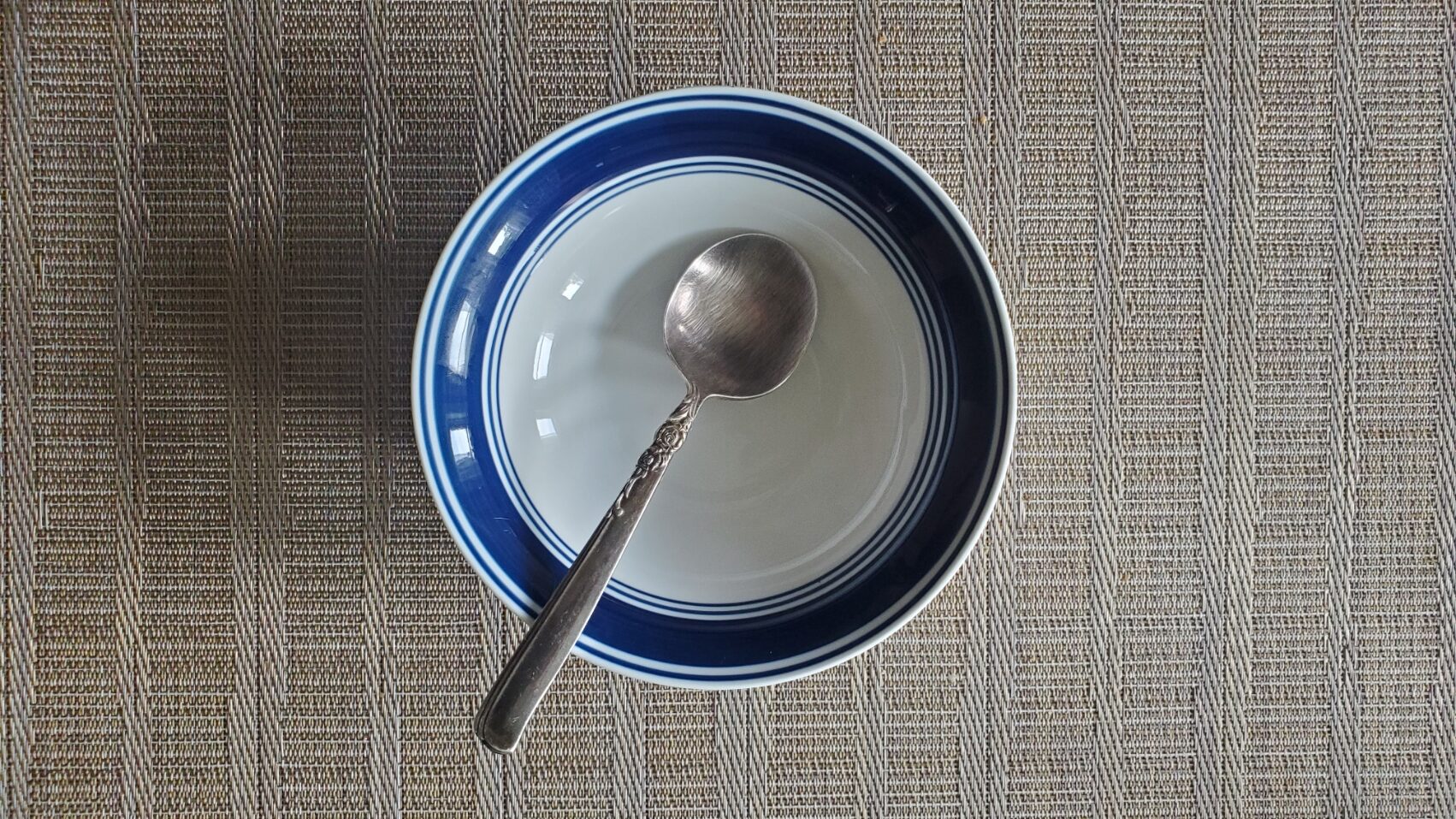 empty bowl with spoon